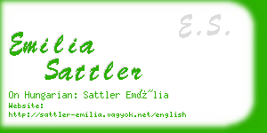 emilia sattler business card